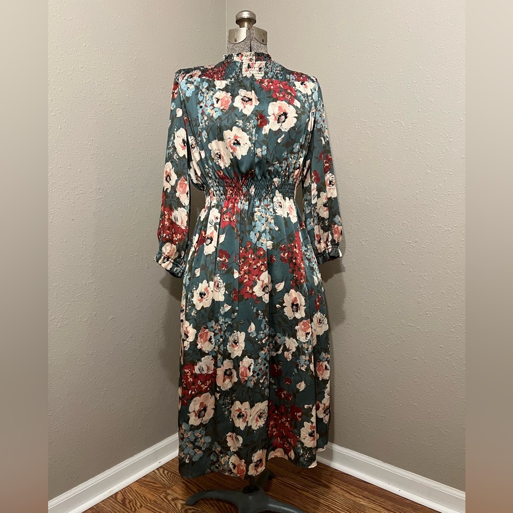 Zara Basics Floral Lined Dress